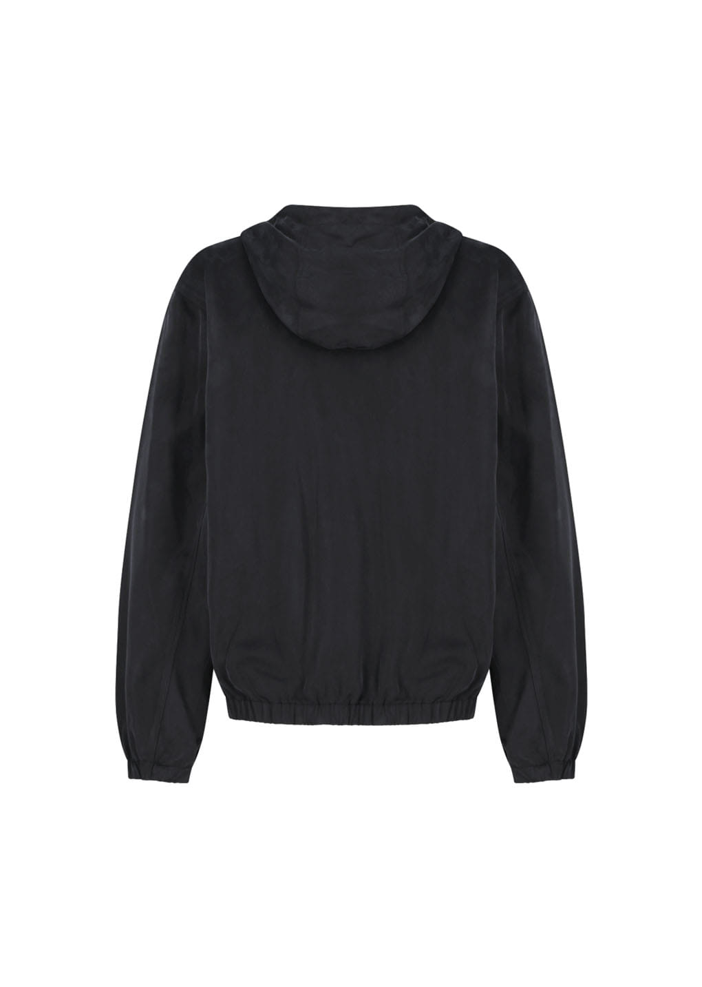 Amomento - Cupro Hood Zip Up Jumper (Black) product image 3 | TRAB K-Fashion Australia