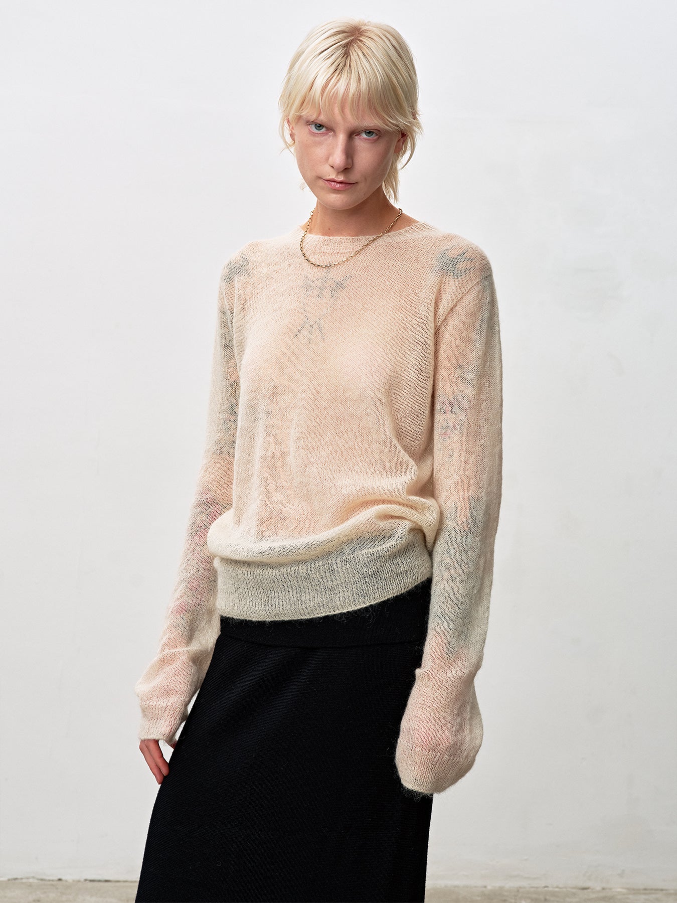 Tonywack - Light Weight Mohair Sweater (Cream) product image 4 | TRAB K-Fashion Australia