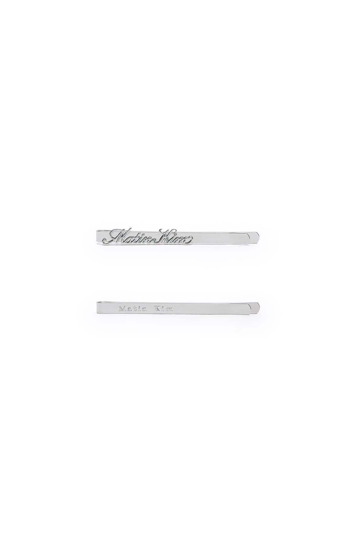Matin Kim - Matin Logo Bobby Pin Set (Silver) product image 3 | TRAB K-Fashion Australia