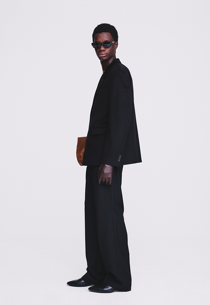 Tonywack - Cashmere Hidden Button Tailored Blazer (Black) product image 2 | TRAB K-Fashion Australia