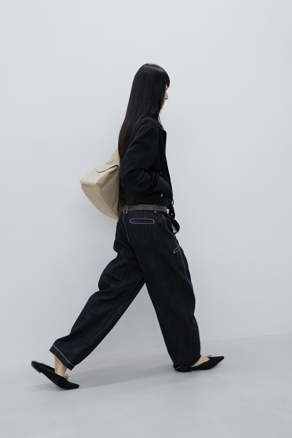 Deinet - Deinet Curved Denim Pants (Indigo) product image 8 | TRAB K-Fashion Australia