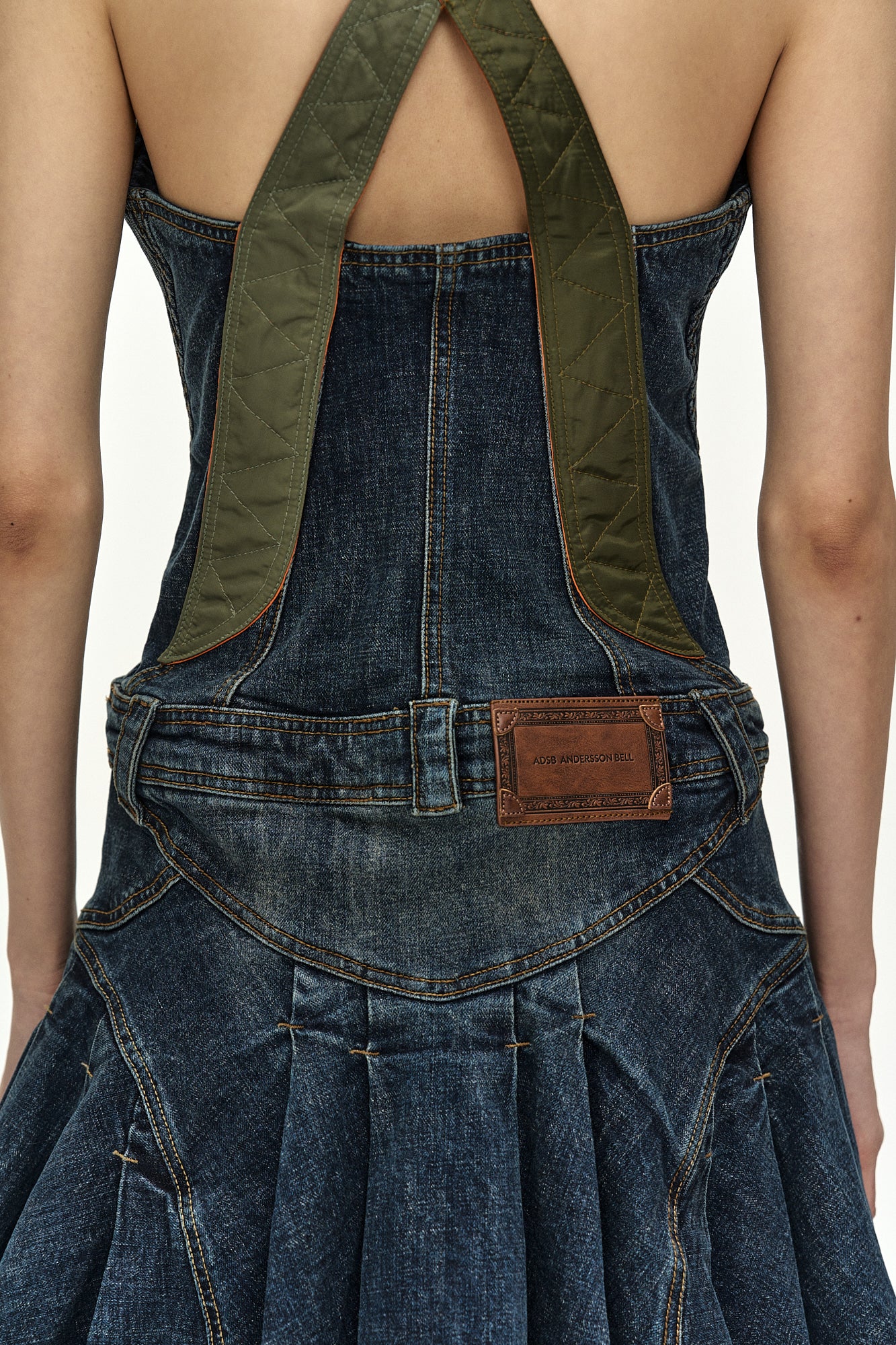 Andersson Bell - Military Ma-1 Harness Denim Dress (blue) (Blue) product image 8 | TRAB K-Fashion Australia