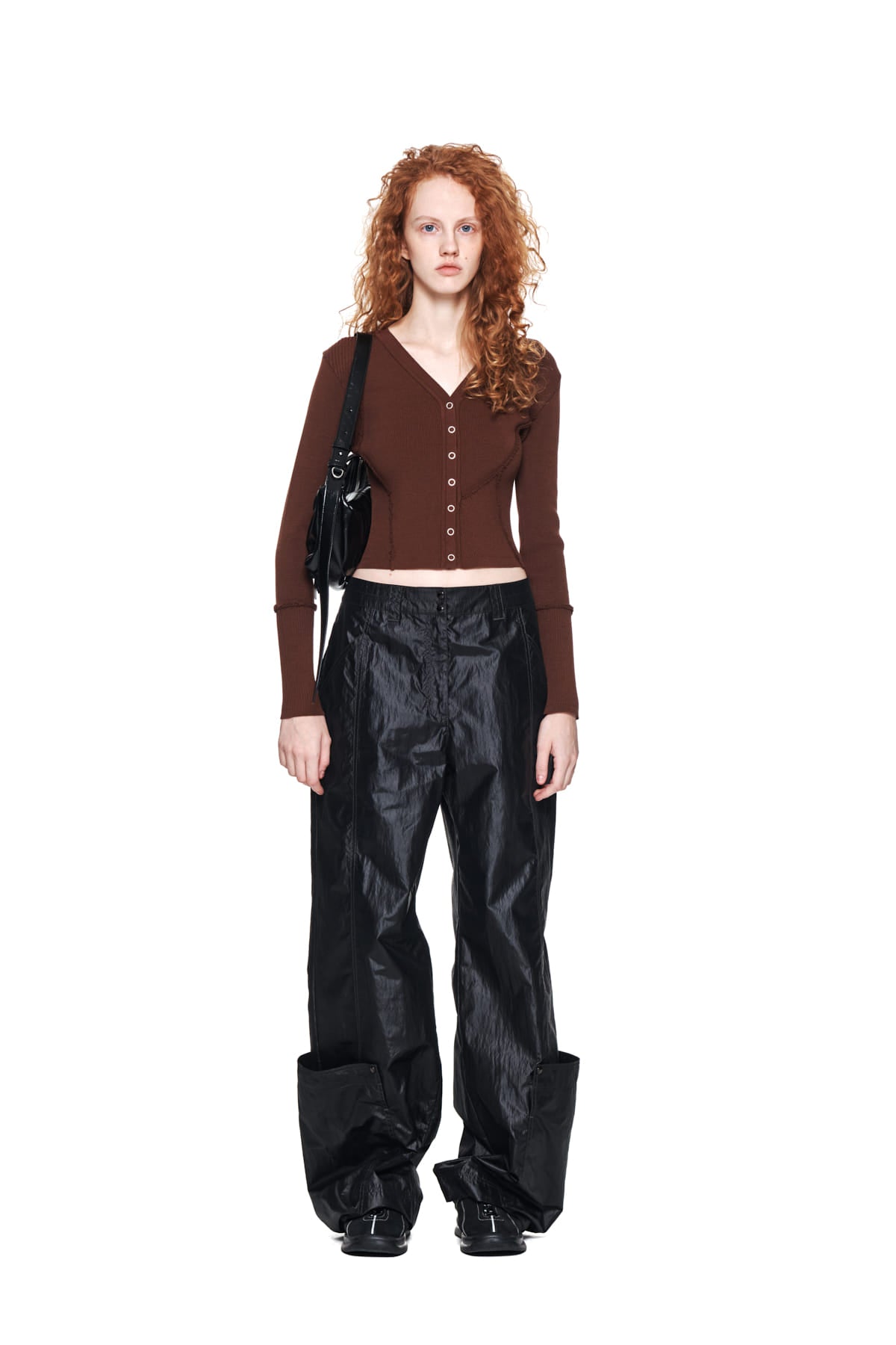 Matin Kim - Loose Pocket Nylon Pants (Black) product image 10 | TRAB K-Fashion Australia