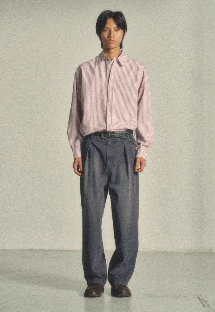 Art if acts - Stripe Shirt (Sunset Pink) product image 1 | TRAB K-Fashion Australia