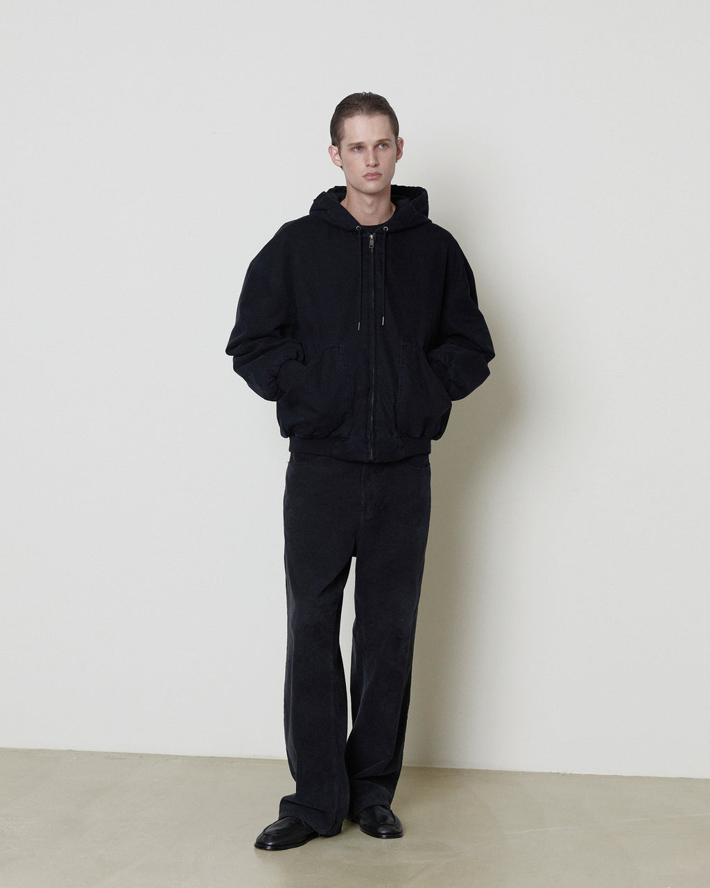 Brownyard - Garment Dyed Corduroy Pants (Black) product image 3 | TRAB K-Fashion Australia