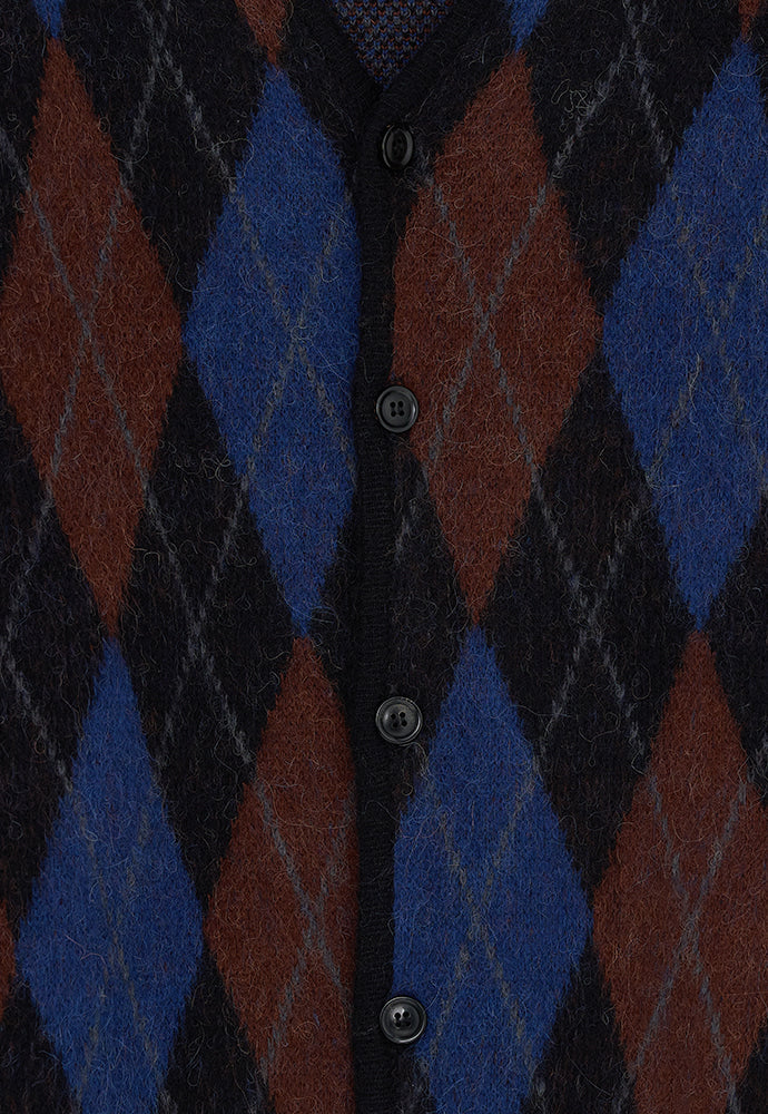 Tonywack - Argyle Mohair Knit Cardigan (Black) product image 11 | TRAB K-Fashion Australia