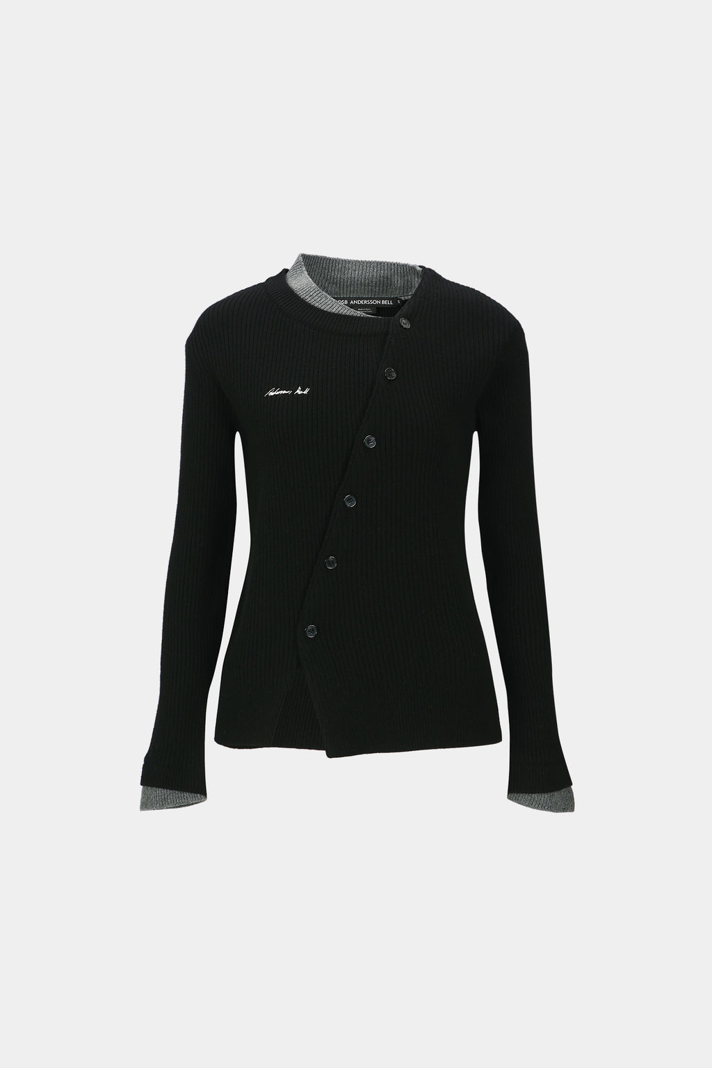 Andersson Bell - Button Slim Knit Cardigan (Black) product image 7 | TRAB K-Fashion Australia