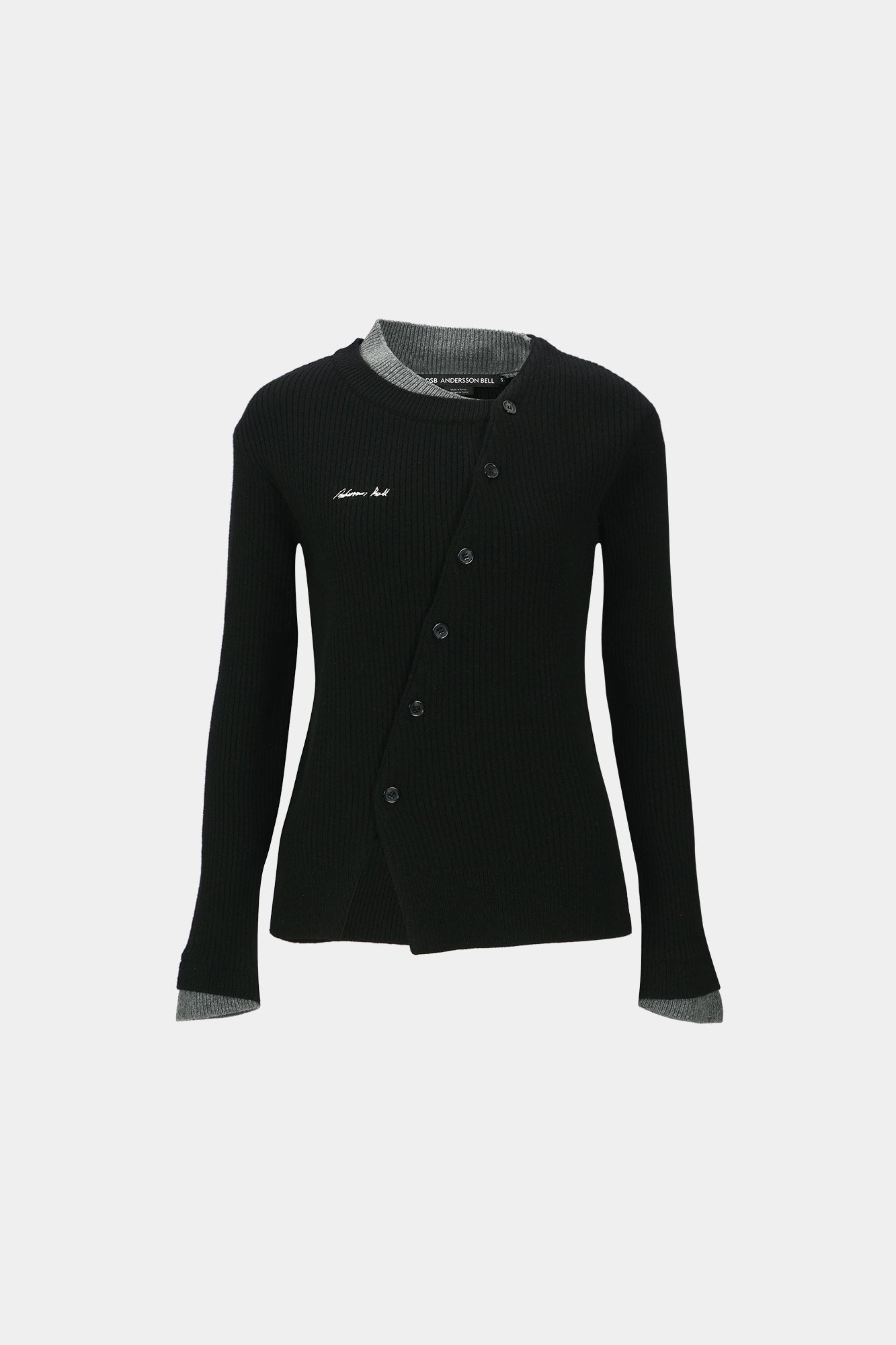 Andersson Bell - Button Slim Knit Cardigan (Black) product image 7 | TRAB K-Fashion Australia