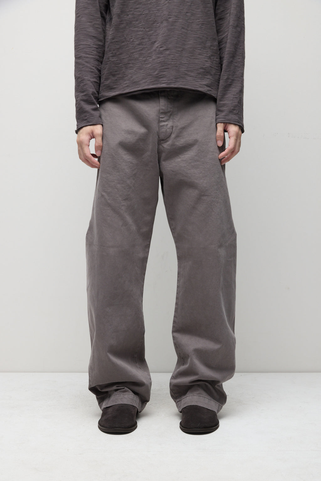 Hatchingroom - Shaped Trousers (Dyed Dusty Grey) product image 11 | TRAB K-Fashion Australia