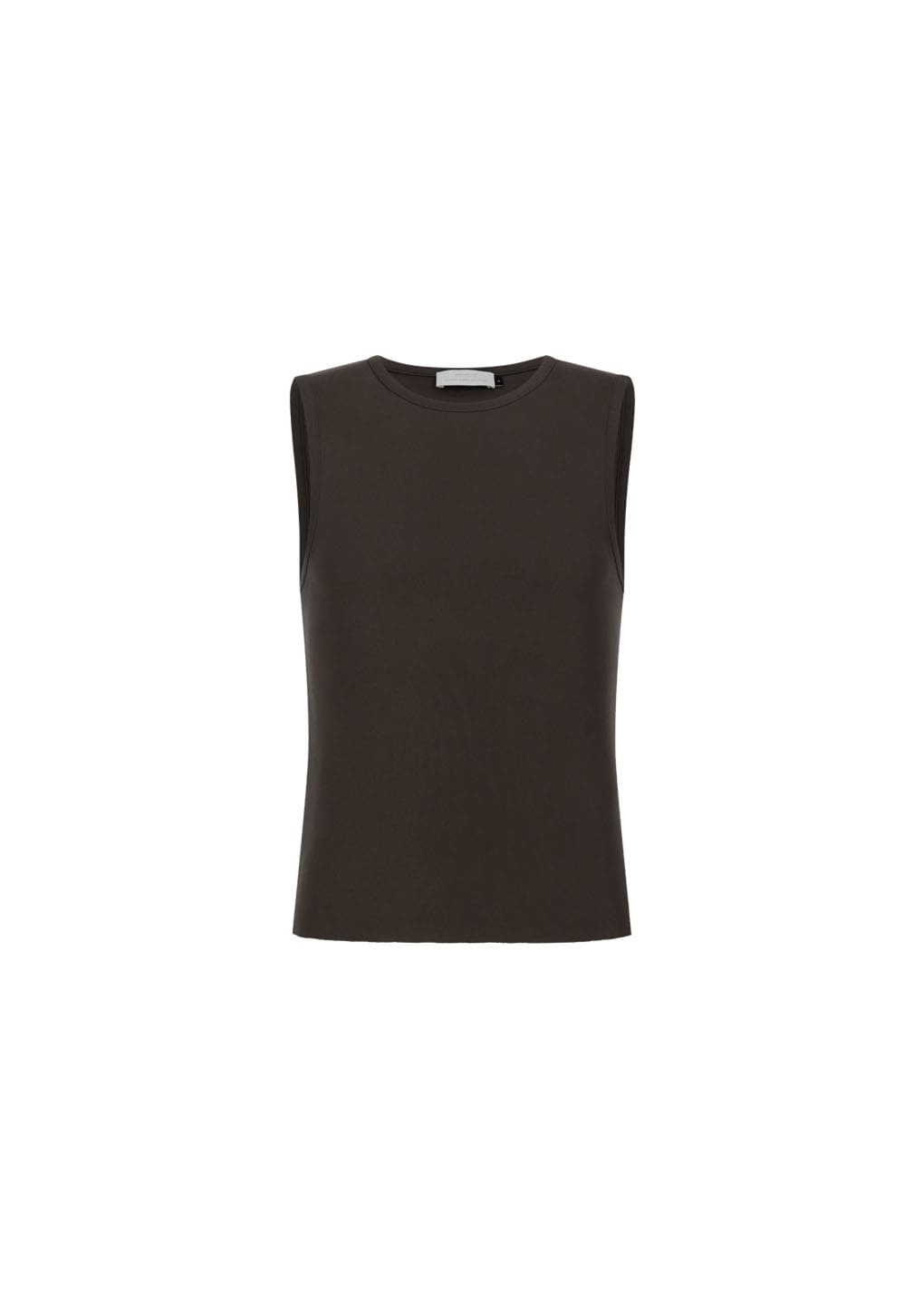 Amomento - Round Neck Sleeveless Top (Brown) product image 2 | TRAB K-Fashion Australia