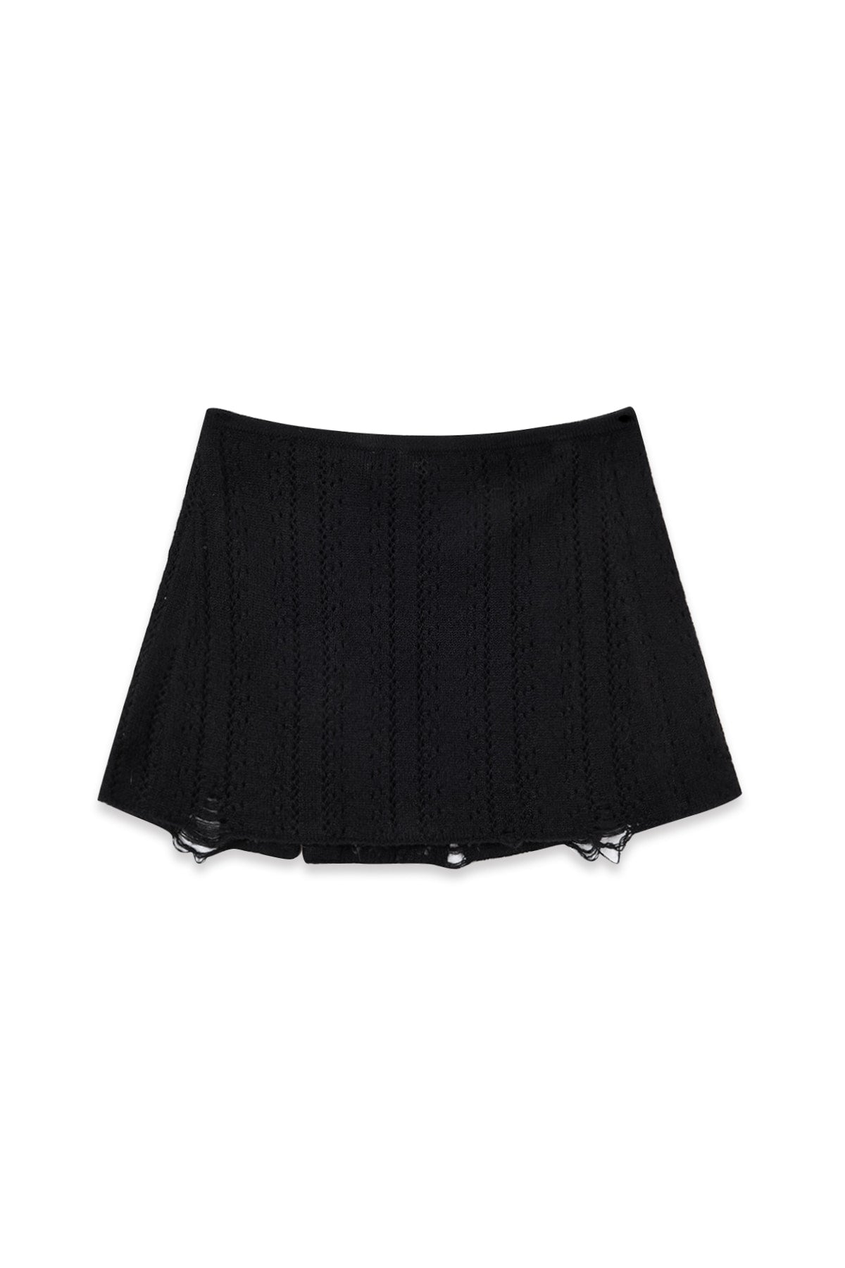 Matin Kim - Punching Wrap Mini Skirt (Black) product image 3 | TRAB K-Fashion Australia