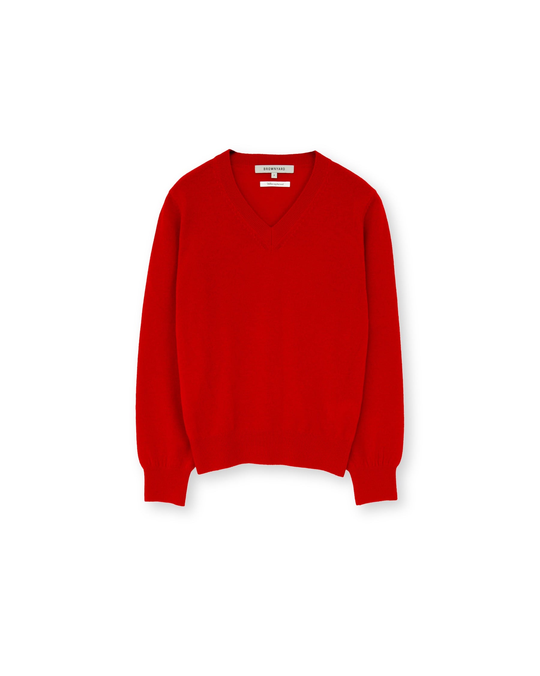 Brownyard - Extra Super Fine V Neck Knit (Red) product image 6 | TRAB K-Fashion Australia