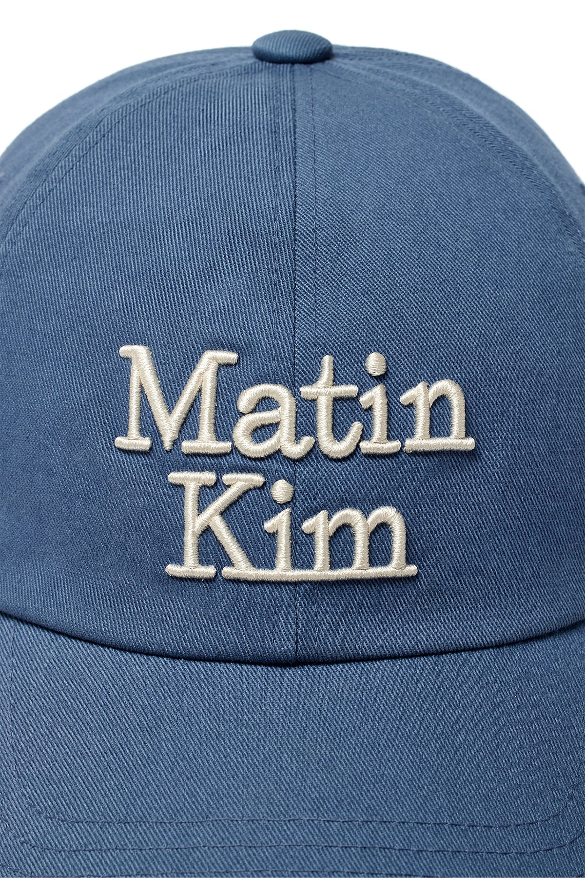 Matin Kim - Matin Volume Logo Ball Cap (Smoke Blue) product image 5 | TRAB K-Fashion Australia