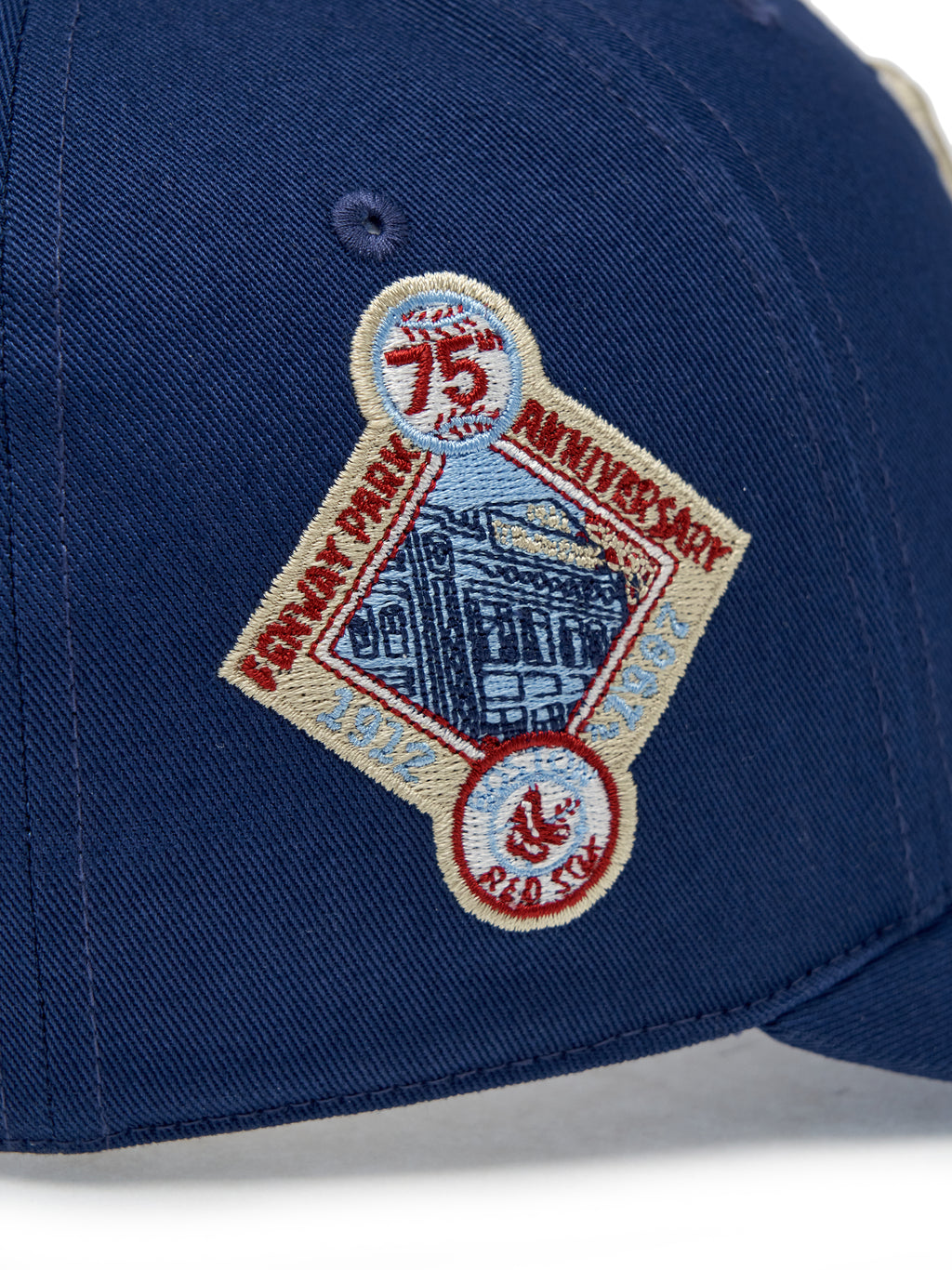 MLB Korea - MLB Signature All-Over Patch Structure Ball Cap Boston Red Sox (Navy) product image 8 | TRAB K-Fashion Australia