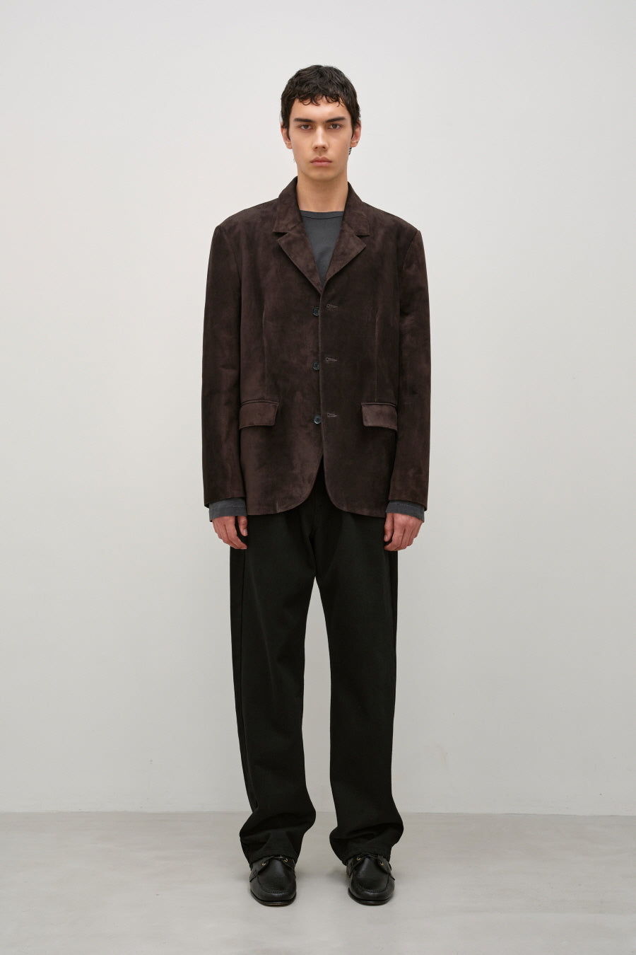 Insilence - Suede Blazer (Brown) product image 1 | TRAB K-Fashion Australia