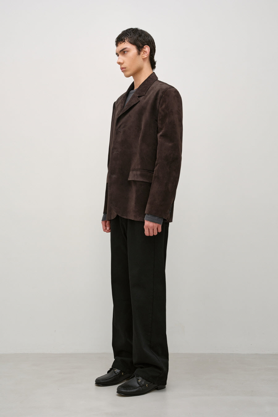 Insilence - Suede Blazer (Brown) product image 3 | TRAB K-Fashion Australia