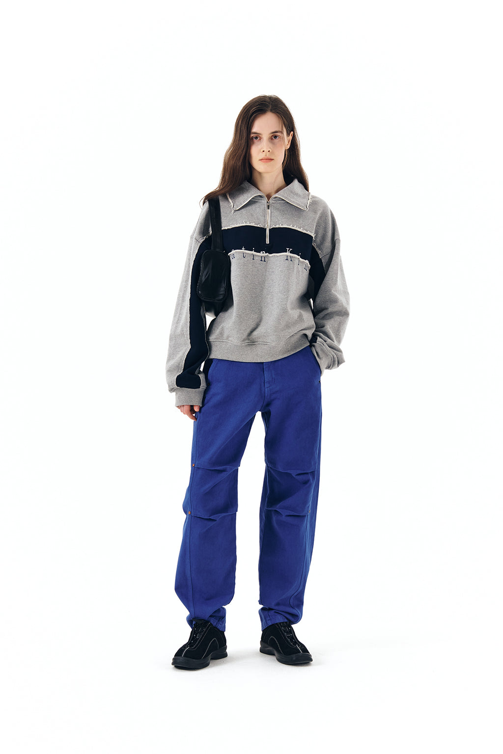 Matin Kim - Color Volume Denim Pants (Blue) product image 8 | TRAB K-Fashion Australia