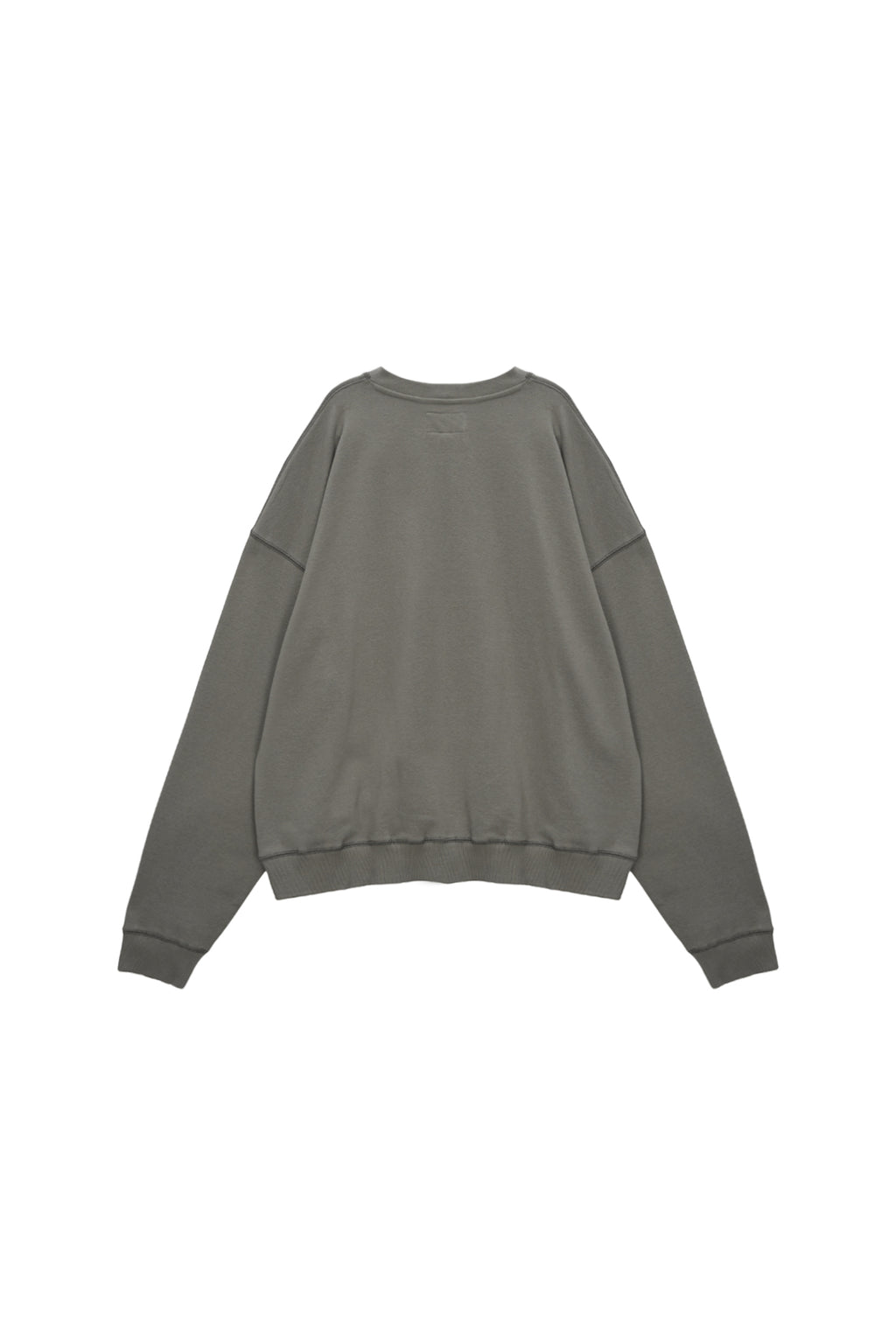 Matin Kim - Stitch Label Sweatshirt (Khaki) product image 5 | TRAB K-Fashion Australia