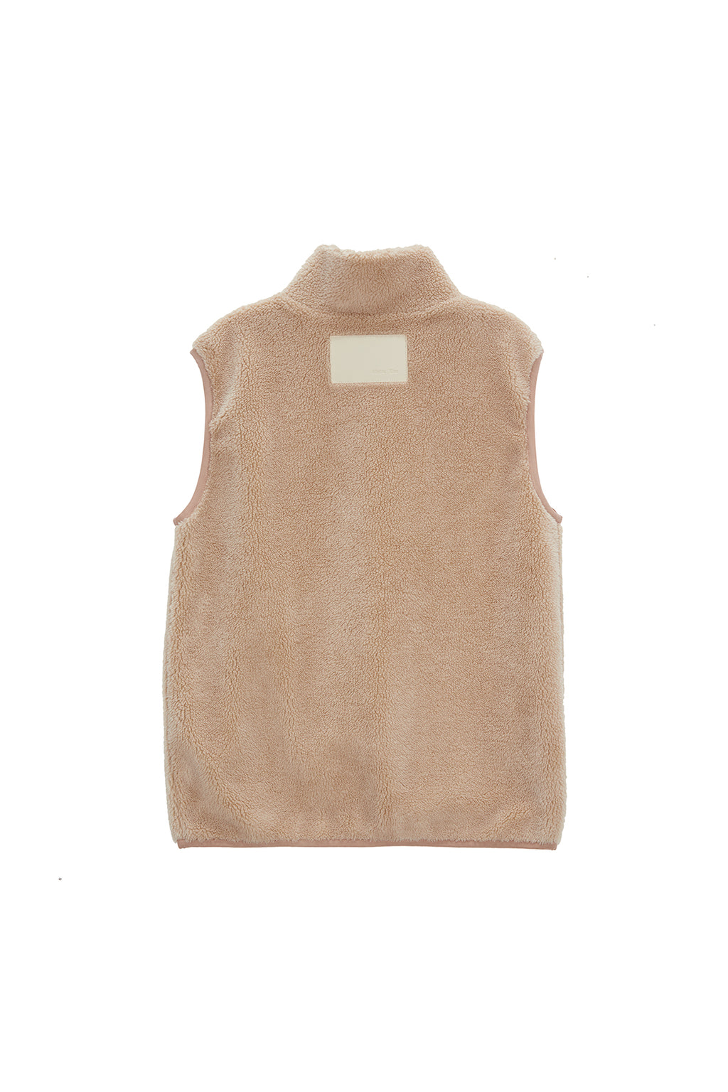 Matin Kim - Round Pocket Fleece Vest (Beige) product image 2 | TRAB K-Fashion Australia