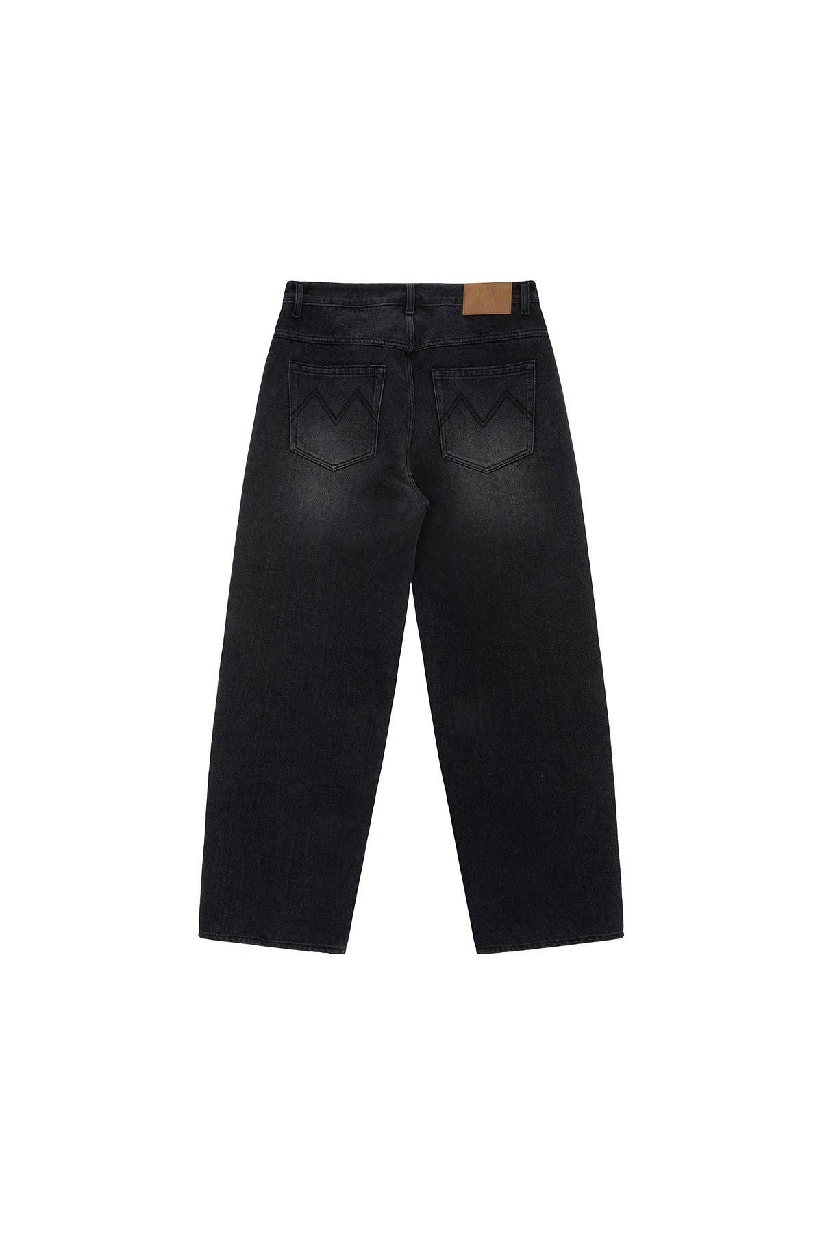 Matin Kim - Reverse Washed Denim Pants (Black) product image 2 | TRAB K-Fashion Australia