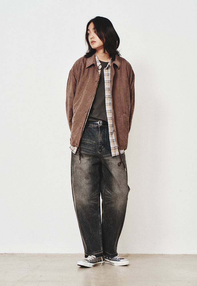 Art if acts - Vintage Cupra Coach Jacket (Dark Wine) product image 4 | TRAB K-Fashion Australia