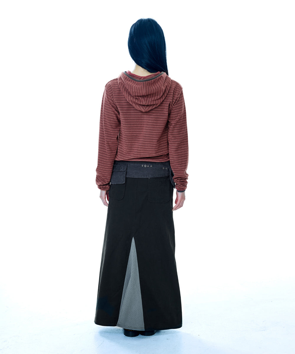Coyseio - Waist Panel Skirt Warm (Grey) product image 17 | TRAB K-Fashion Australia