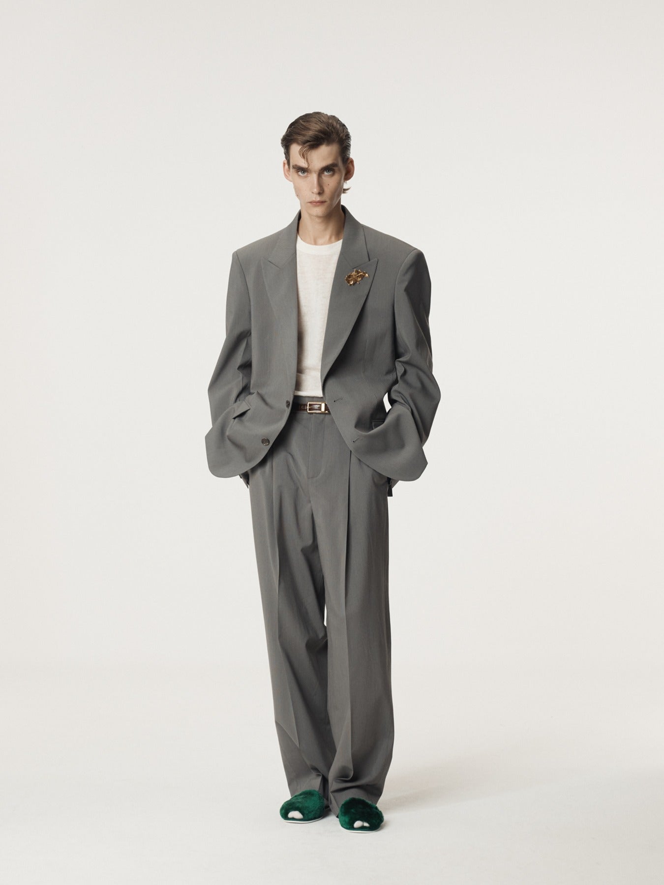 Recto - Structured Single Suit Jacket (Midnight Grey) product image 1 | TRAB K-Fashion Australia