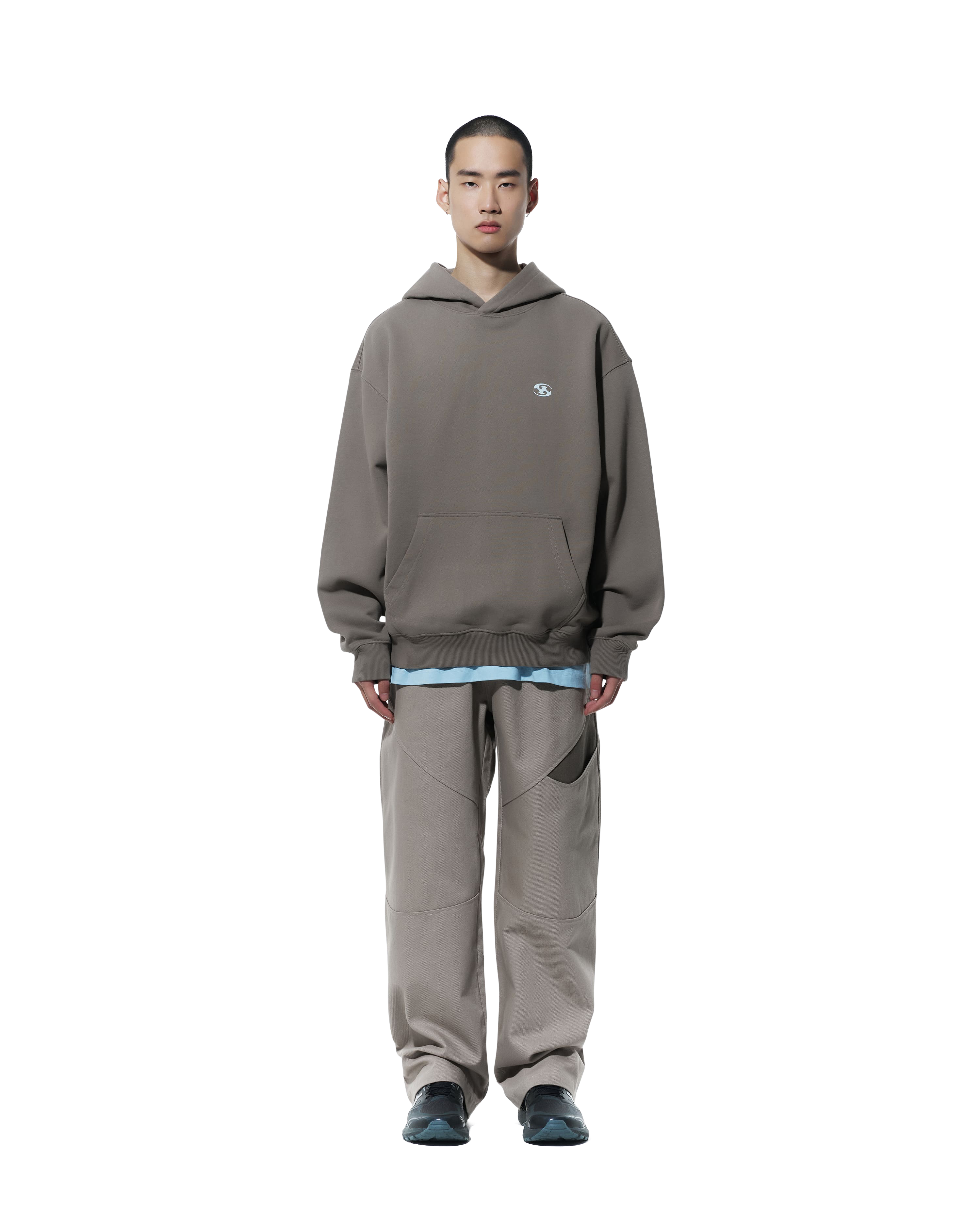 San San Gear - Logo Hoodie (Ash Brown) product image 1 | TRAB K-Fashion Australia