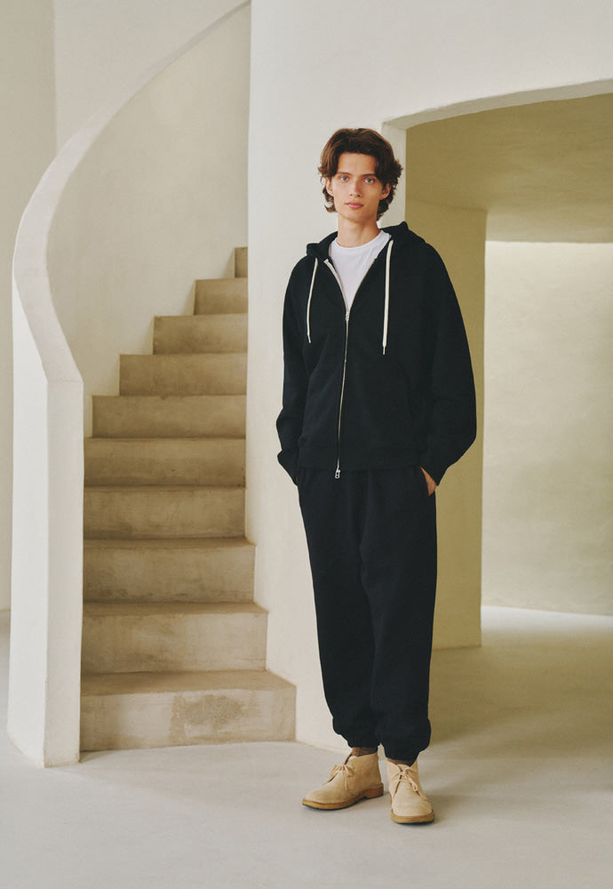 Art if acts - Heavy Hooded Sweat Shirt(zipup) (Black) product image 2 | TRAB K-Fashion Australia