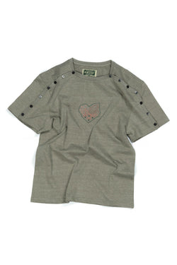 Ioedle - Instant Fastening T-Shirt (Olive) product image 1 | TRAB K-Fashion Australia