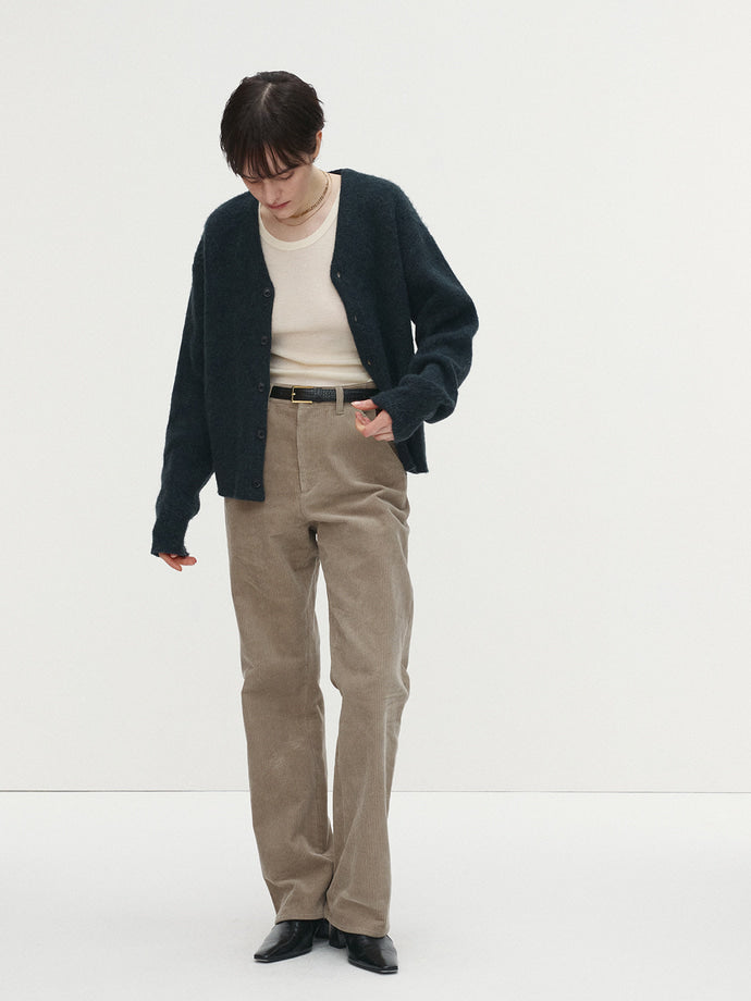 Tonywack - Brushed Mohair V-Neck Cardigan (Dark Turquoise) product image 2 | TRAB K-Fashion Australia