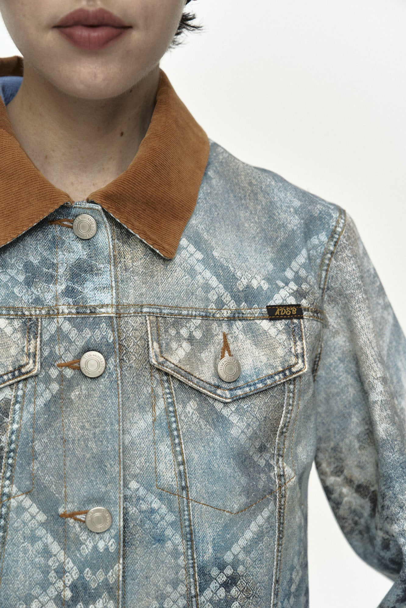 Andersson Bell - Python Fade Denim Printed Jacket (Blue) product image 4 | TRAB K-Fashion Australia