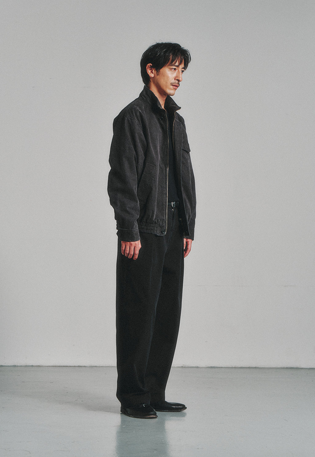 Art if acts - One Tuck Chino Pants (Faded Black) product image 2 | TRAB K-Fashion Australia