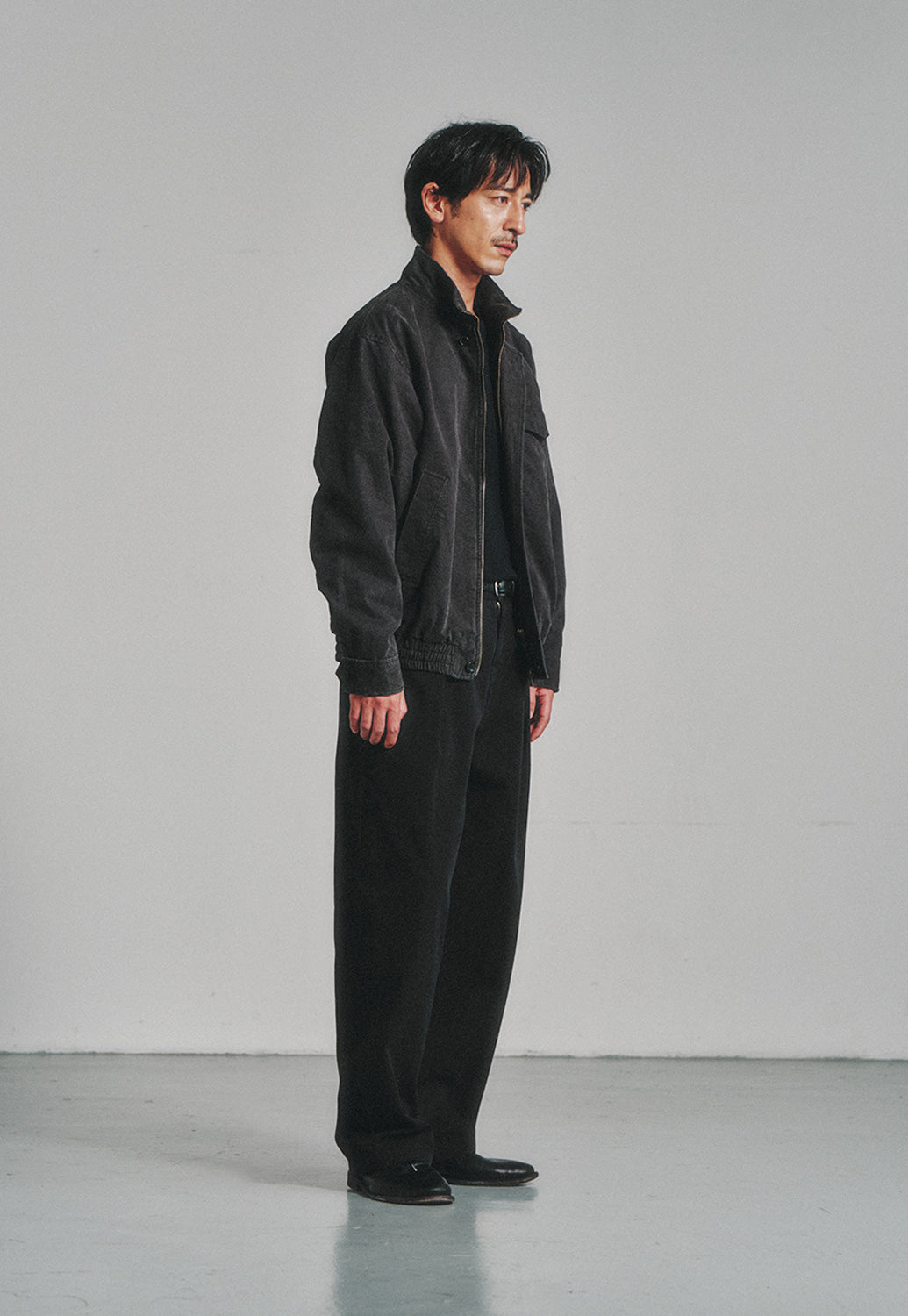 Art if acts - One Tuck Chino Pants (Faded Black) product image 2 | TRAB K-Fashion Australia