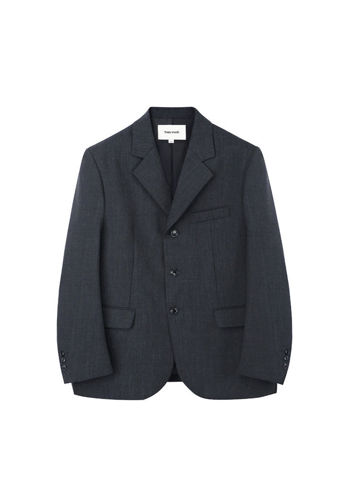 Tonywack - Crudo 3-Button Single Blazer (Grey) product image 5 | TRAB K-Fashion Australia