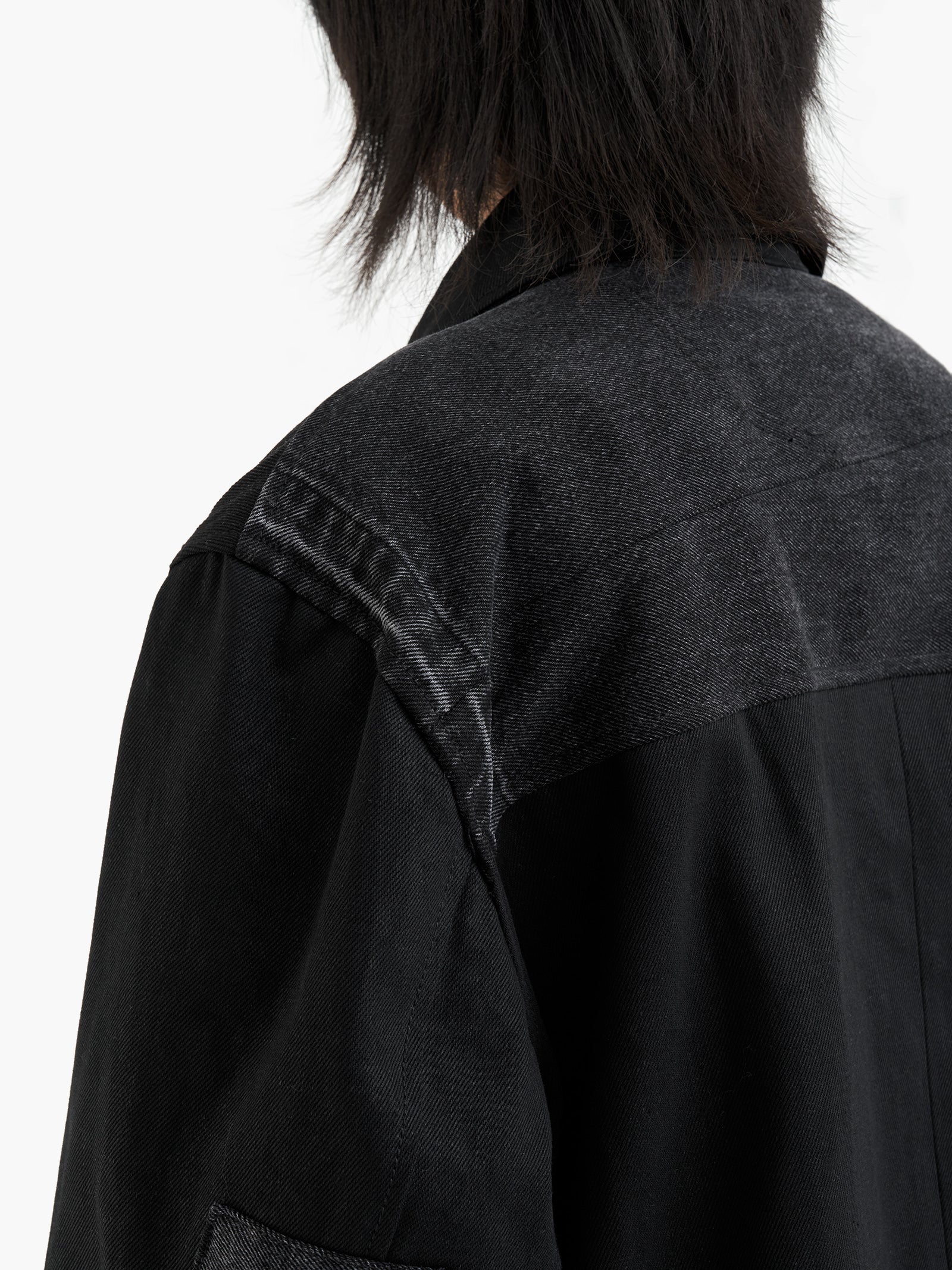 Jiyong Kim - Re-worked Denim Jacket (Black) product image 6 | TRAB K-Fashion Australia