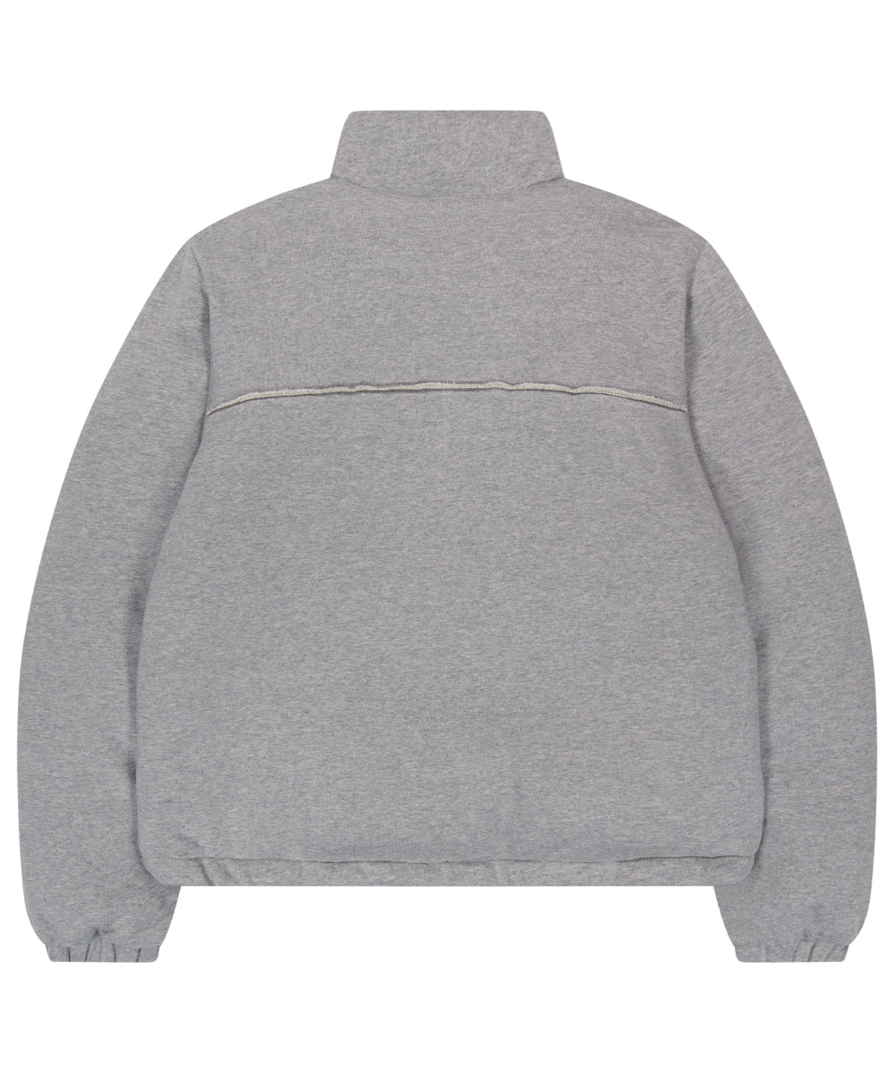 Coyseio - Cozy Sweat Down Jacket (Melange Grey) product image 13 | TRAB K-Fashion Australia