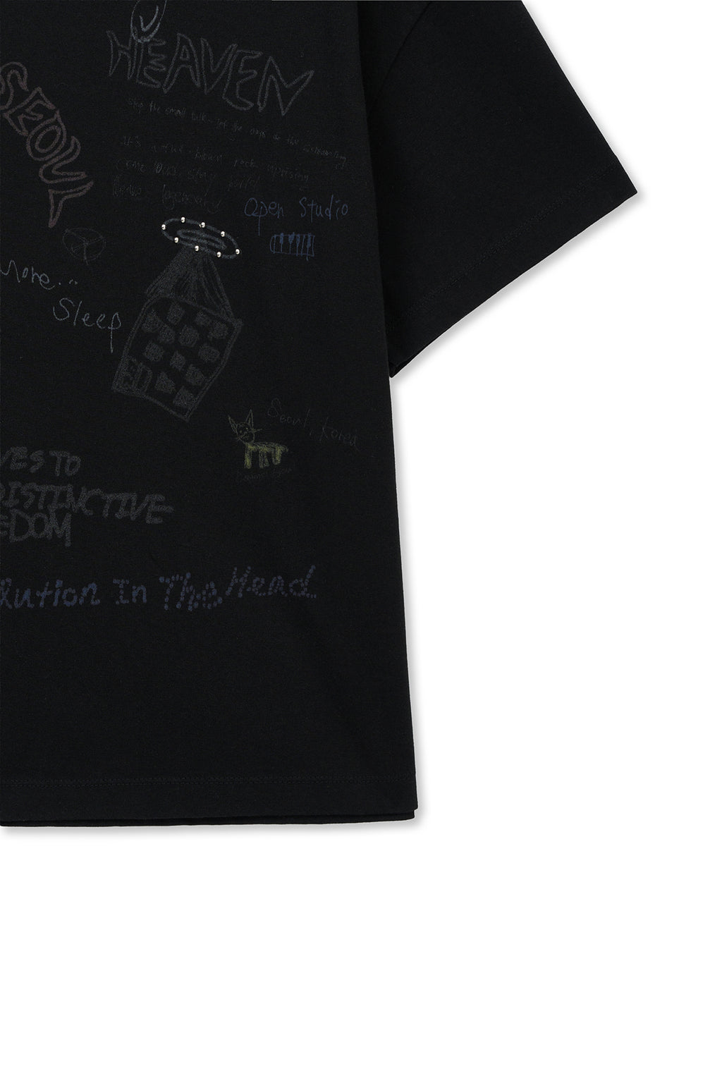 Matin Kim - Graffiti Artwork Top (Black) product image 4 | TRAB K-Fashion Australia