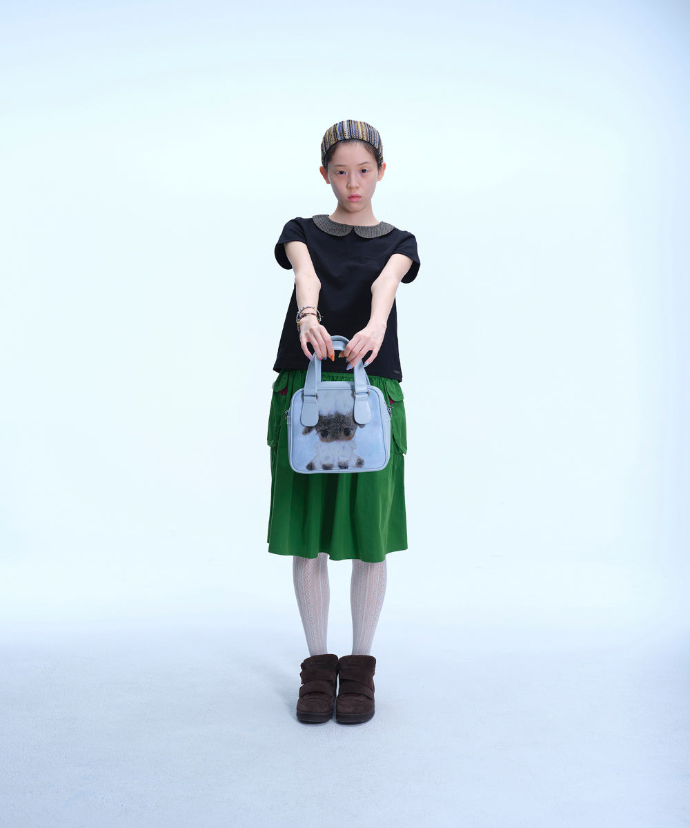 Coyseio - Vintage Sheep Graphic Tote Bag (Pastel Blue) product image 7 | TRAB K-Fashion Australia