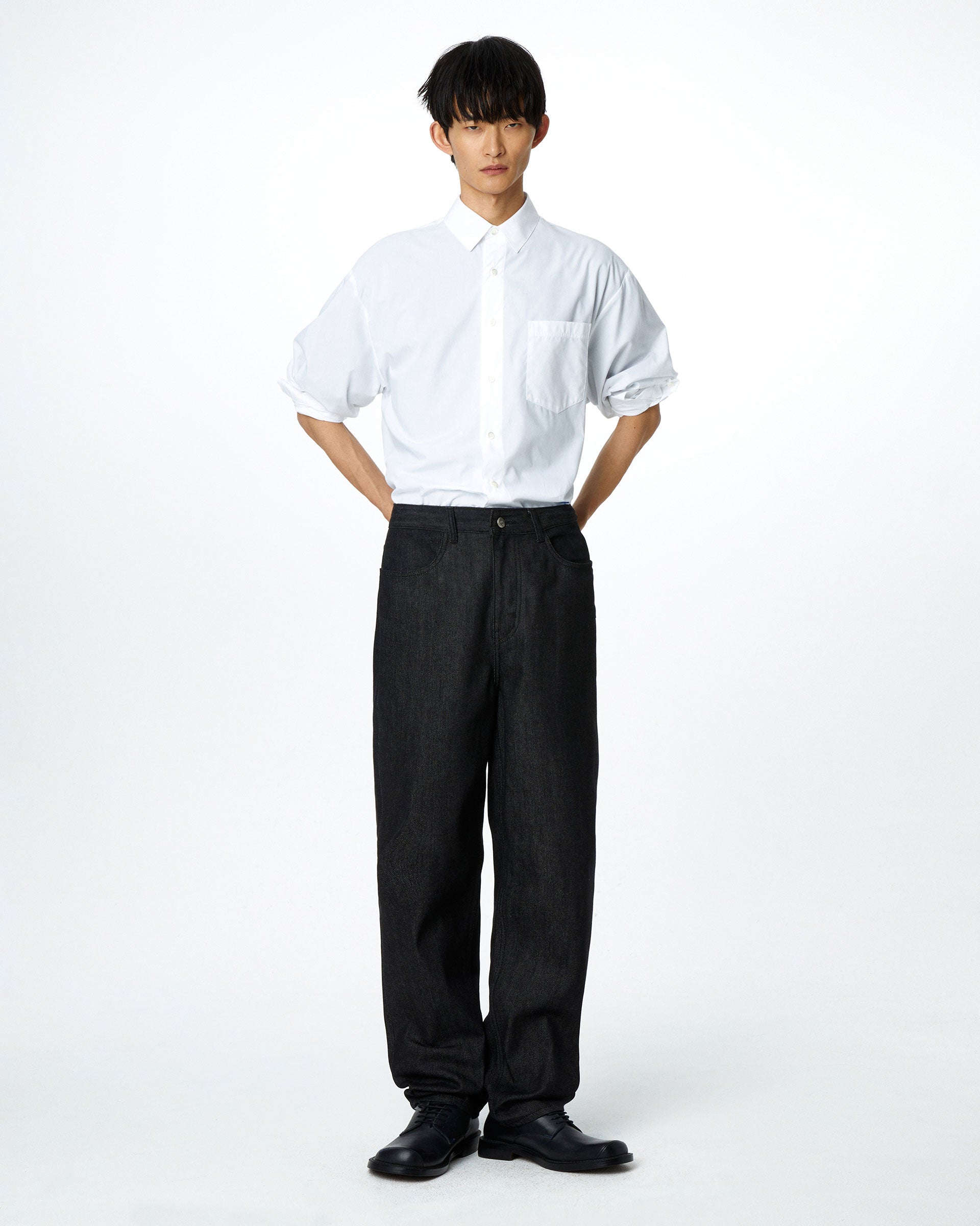 Ader Error - Sig; BL Tag shirt 01 (White) product image 1 | TRAB K-Fashion Australia