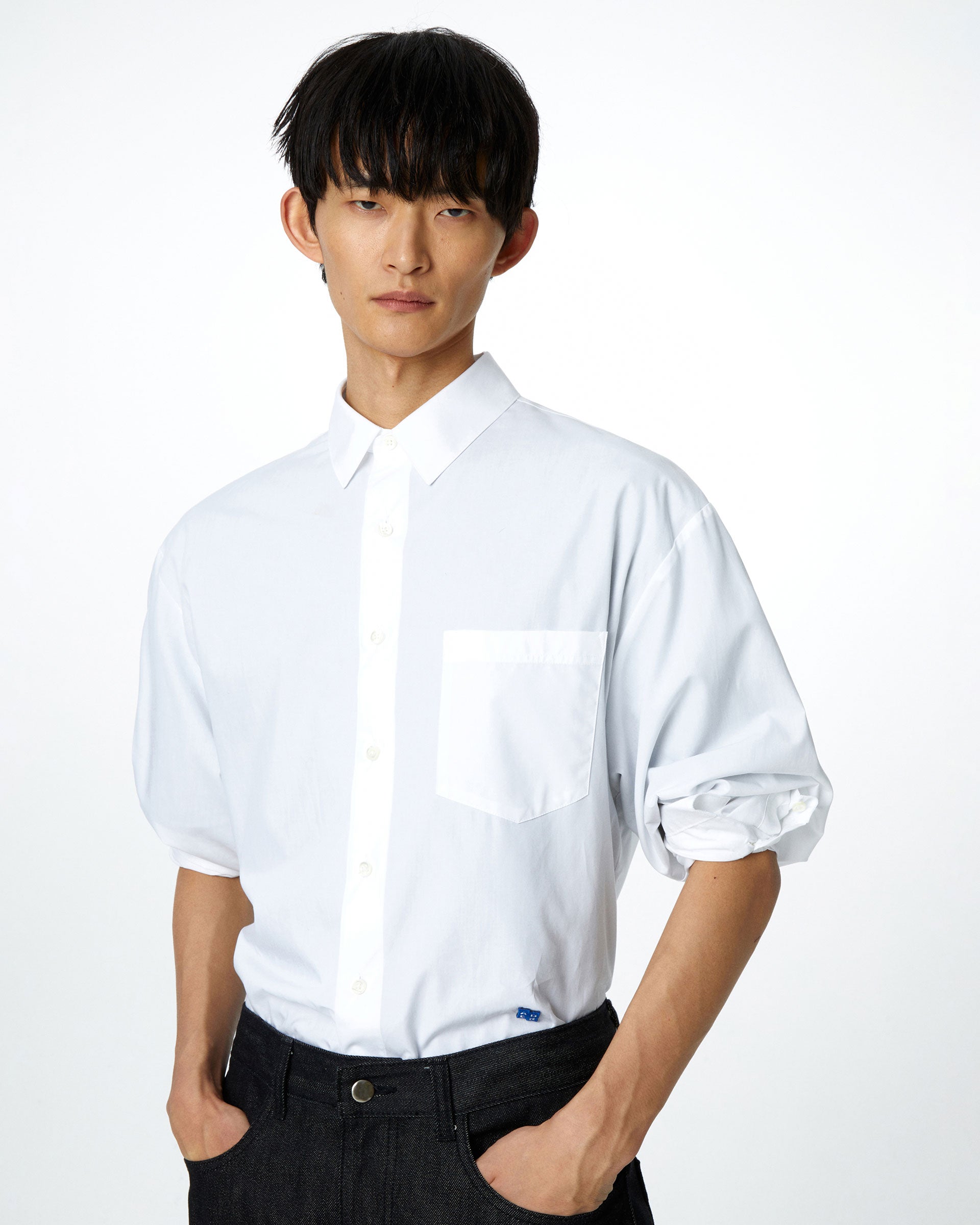 Ader Error - Sig; BL Tag shirt 01 (White) product image 2 | TRAB K-Fashion Australia