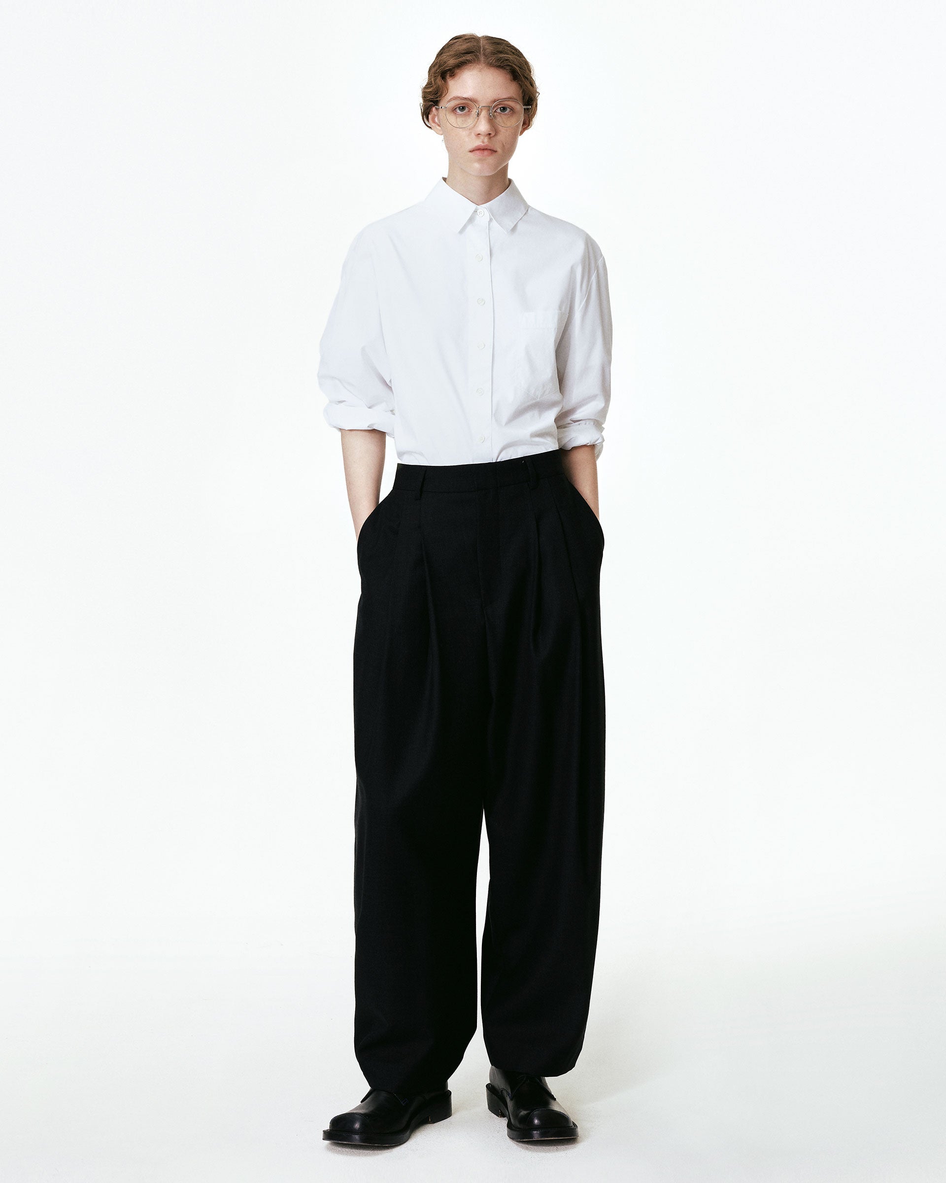 Ader Error - Sig; BL Tag shirt 01 (White) product image 1 | TRAB K-Fashion Australia