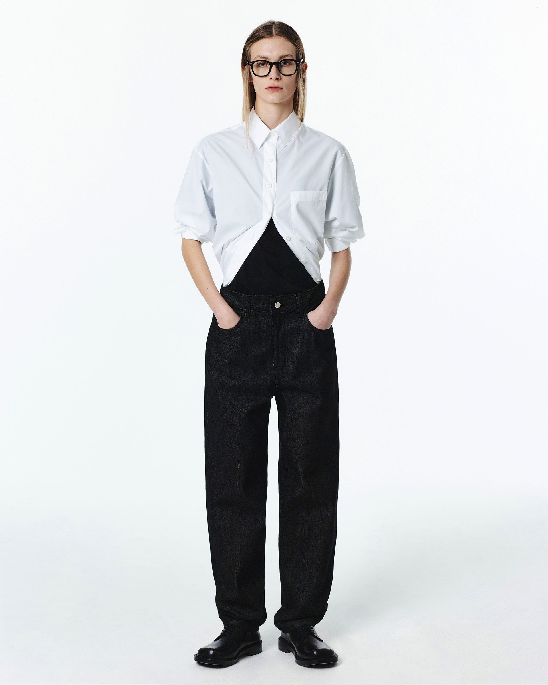 Ader Error - Sig; BL Tag shirt 01 (White) product image 3 | TRAB K-Fashion Australia