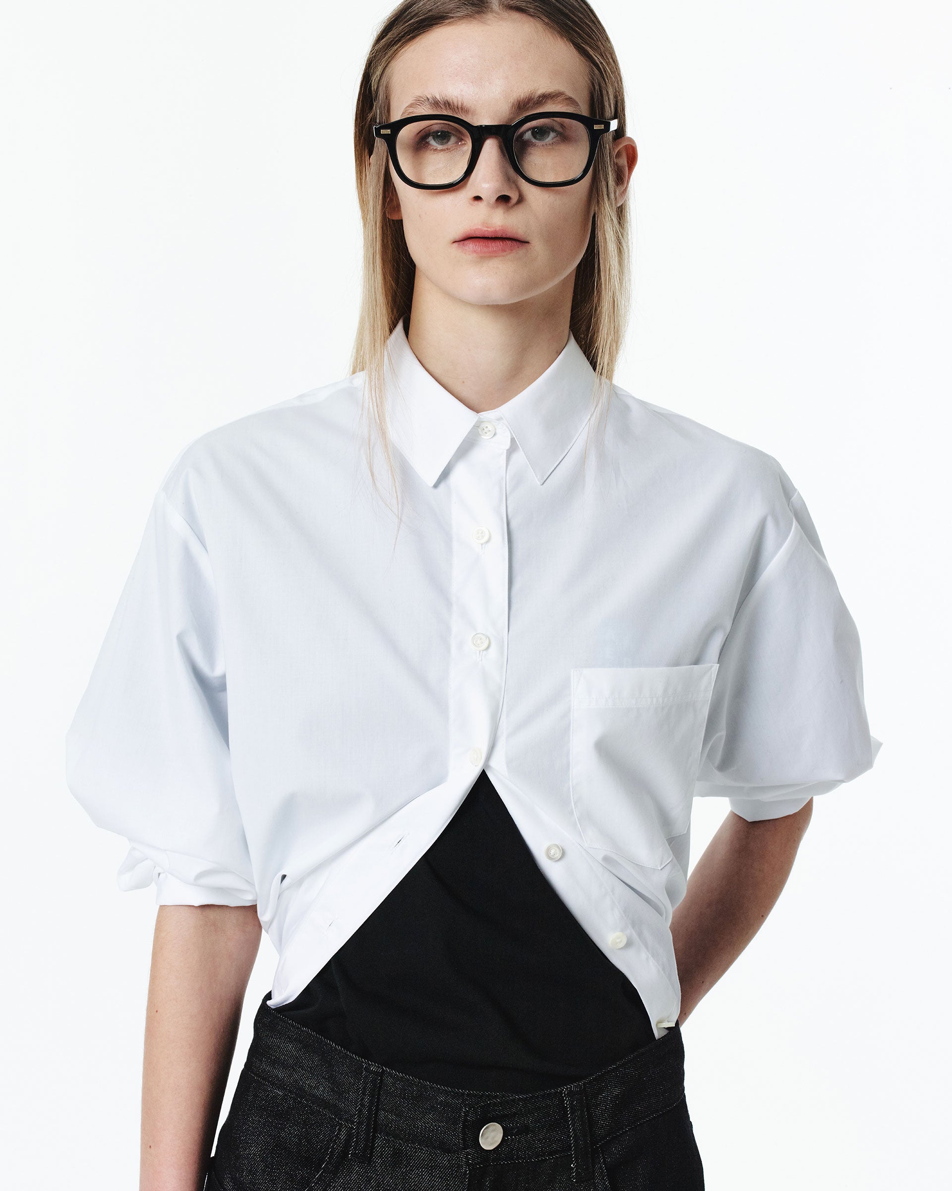 Ader Error - Sig; BL Tag shirt 01 (White) product image 4 | TRAB K-Fashion Australia