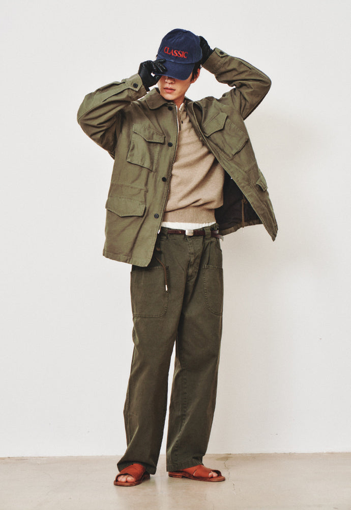 Art if acts - Back satin Garment Field Jacket (Sage Green) product image 6 | TRAB K-Fashion Australia