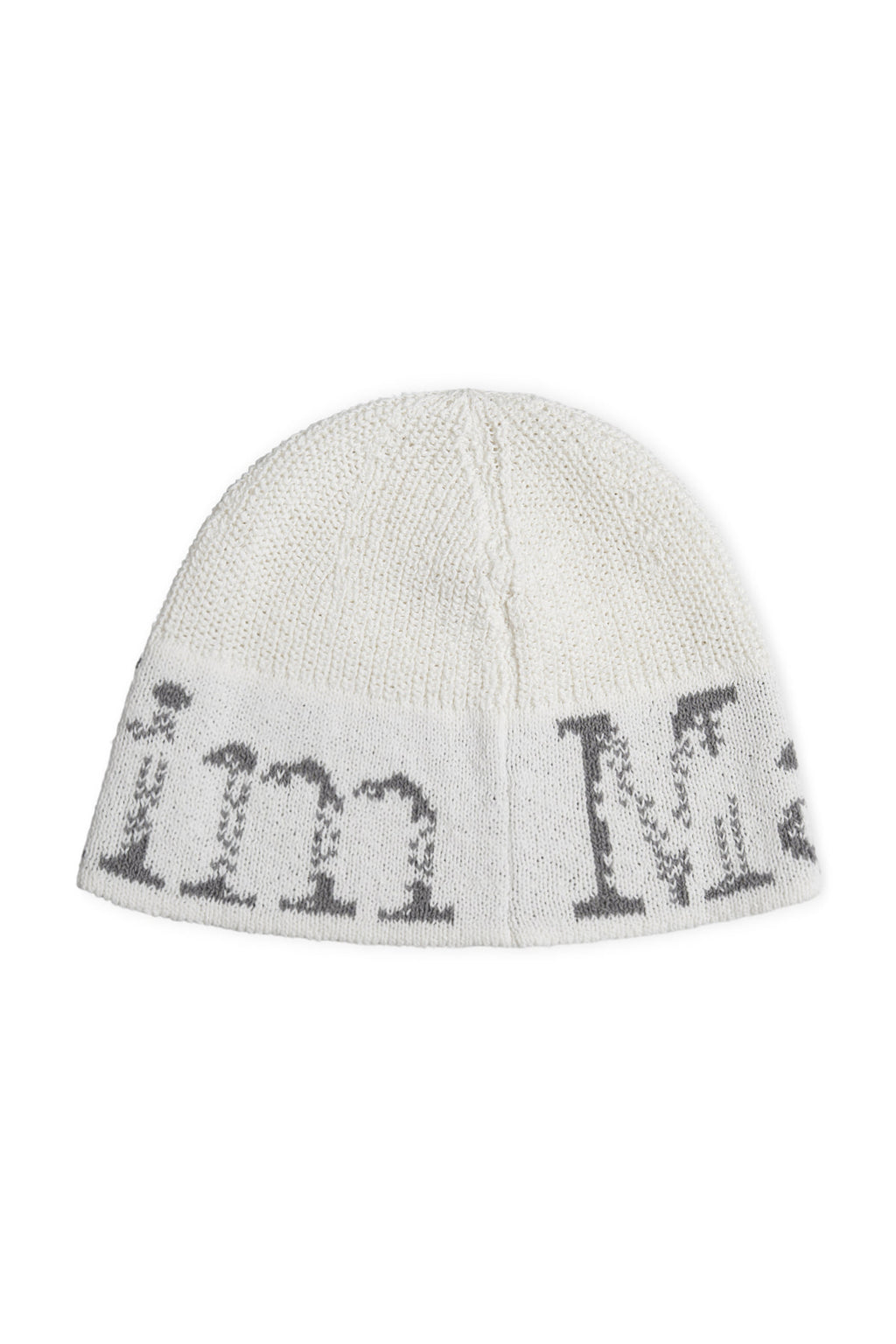 Matin Kim - Cracked Logo Light Bucket Beanie (Ivory) product image 4 | TRAB K-Fashion Australia