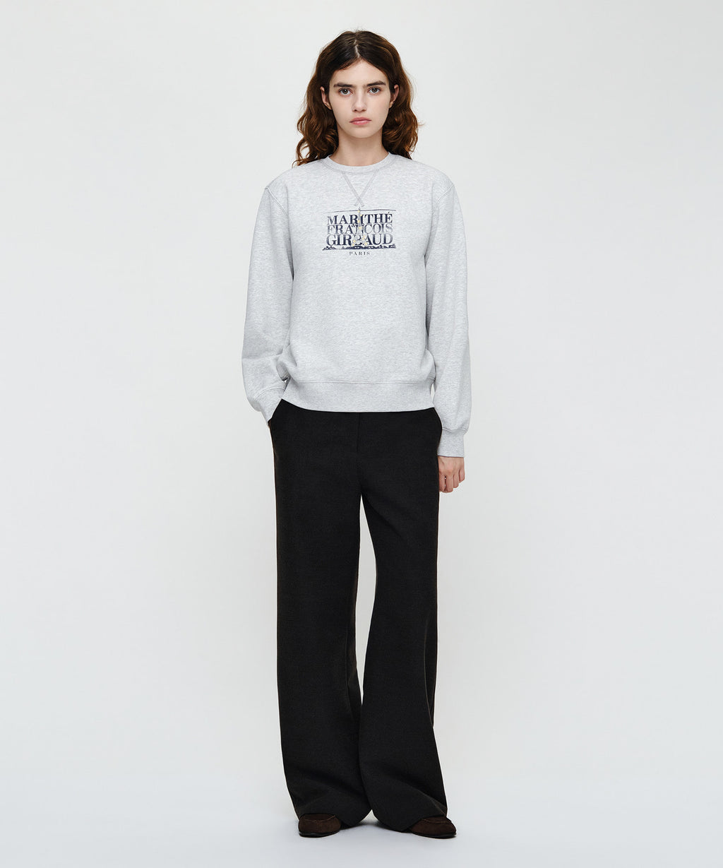 Marithe & Francois Girbaud - Eiffel Classic Logo Sweatshirt (Light Heather Gray) product image 5 | TRAB K-Fashion Australia
