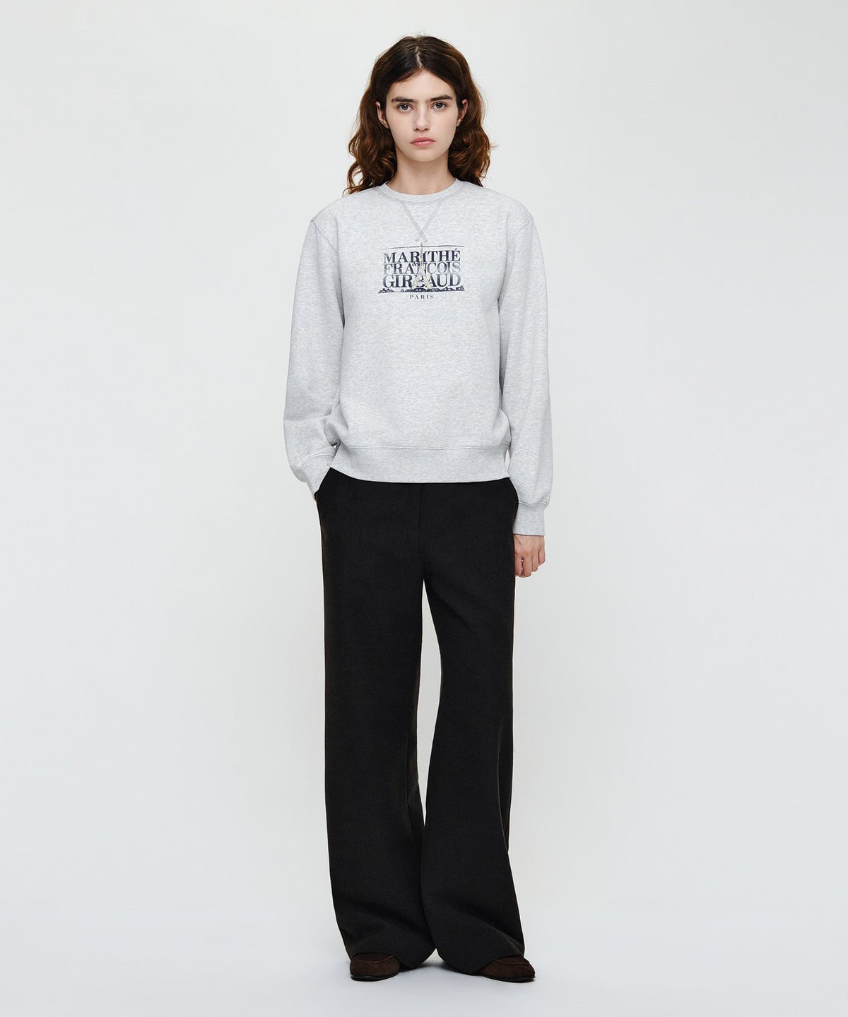 Marithe & Francois Girbaud - Eiffel Classic Logo Sweatshirt (Light Heather Gray) product image 5 | TRAB K-Fashion Australia
