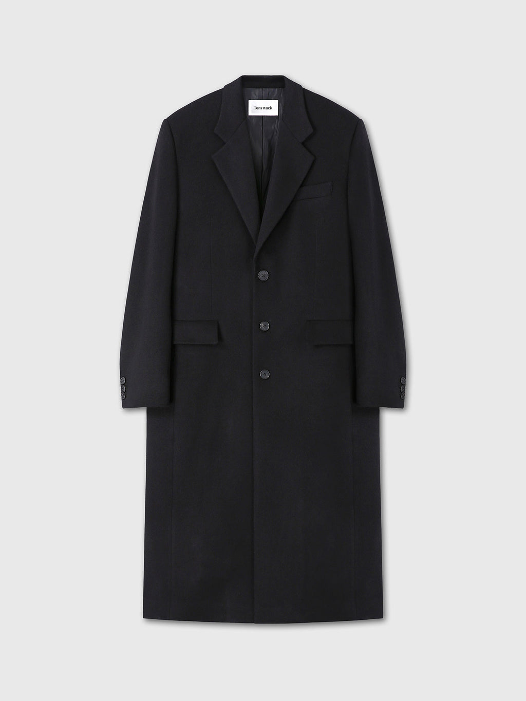 Tonywack - Wool And Cashmere Tailored Coat (Black) product image 7 | TRAB K-Fashion Australia