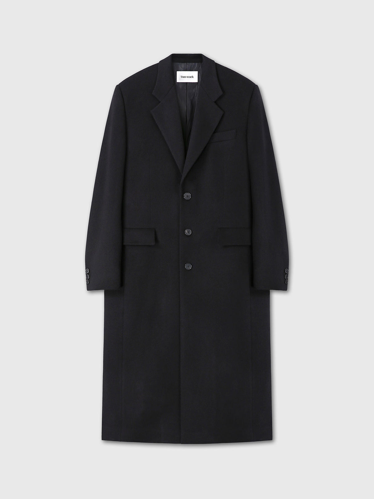 Tonywack - Wool And Cashmere Tailored Coat (Black) product image 7 | TRAB K-Fashion Australia